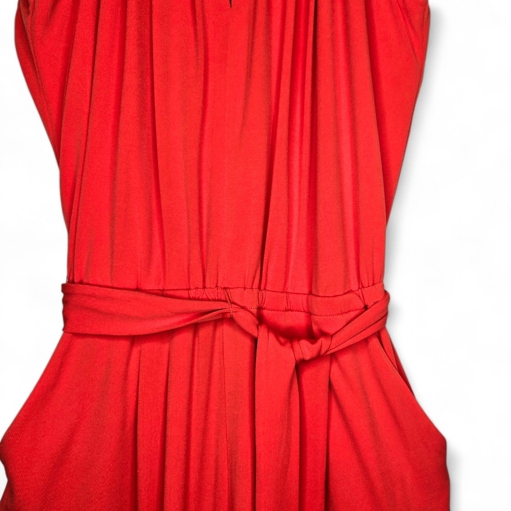 Vince Camuto Orange Jumpsuit. Small. Sleeveless. - Picture 6 of 13